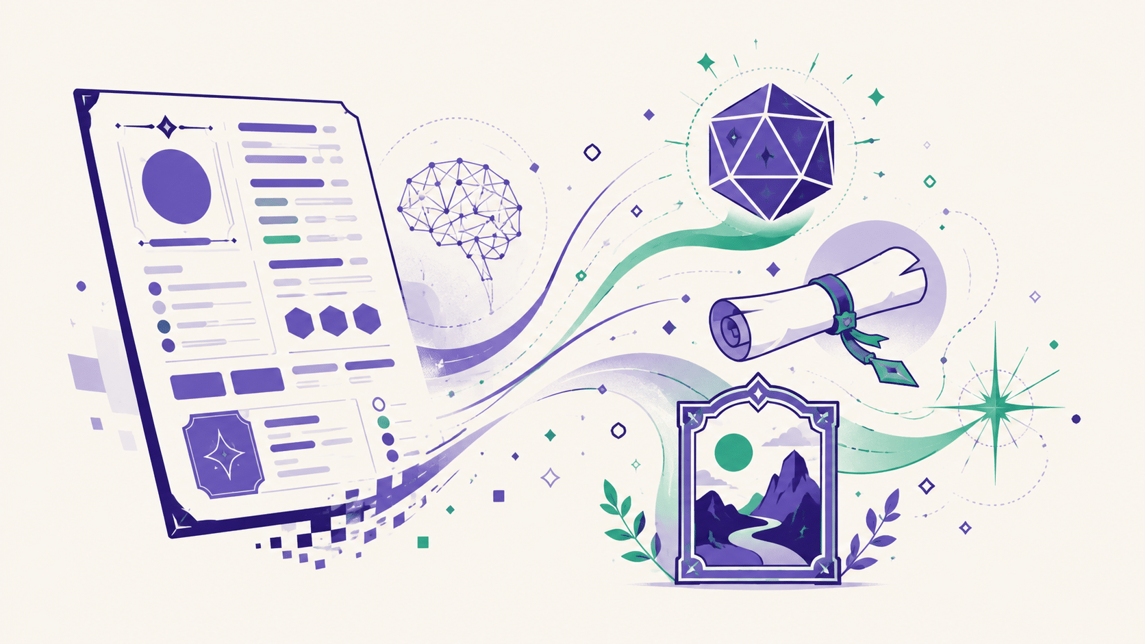 DnD AI character generator — creating characters, backstories and portraits with AI